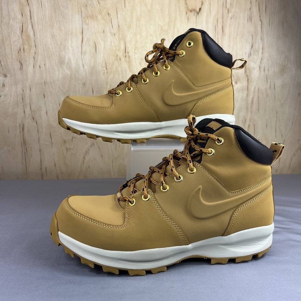 Nike Manoa Mens Size 9.5 Haystack Velvet Brown Leather Boots 454350-700